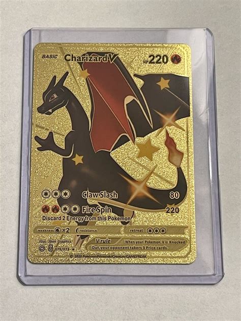 gold foil charizard v.